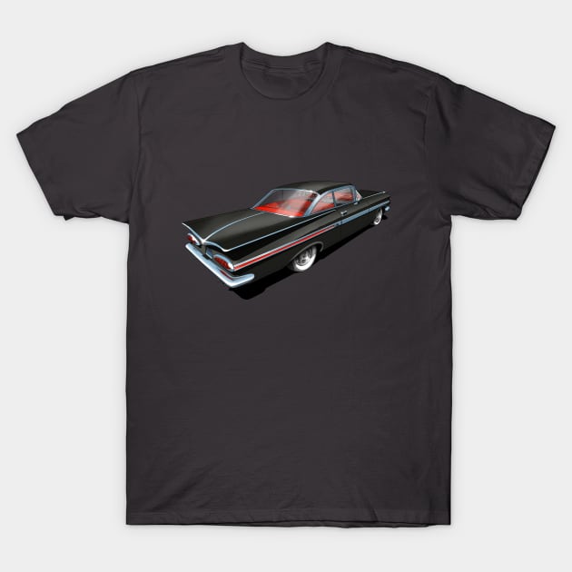 1959 Chevrolet Impala in Black T-Shirt by candcretro